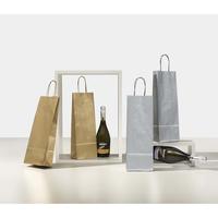 Papiertragetasche mit Papierkordel und Umschlag gold Ref. 180