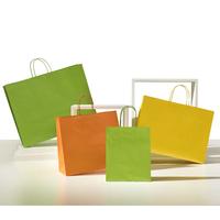 Papiertragetasche mit Papierkordel und Umschlag orange Ref. 88