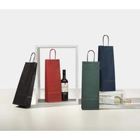 Papiertragetasche mit Papierkordel und Umschlag blau Ref. 145