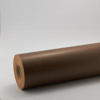 Blumenpapier schokobraun F357
