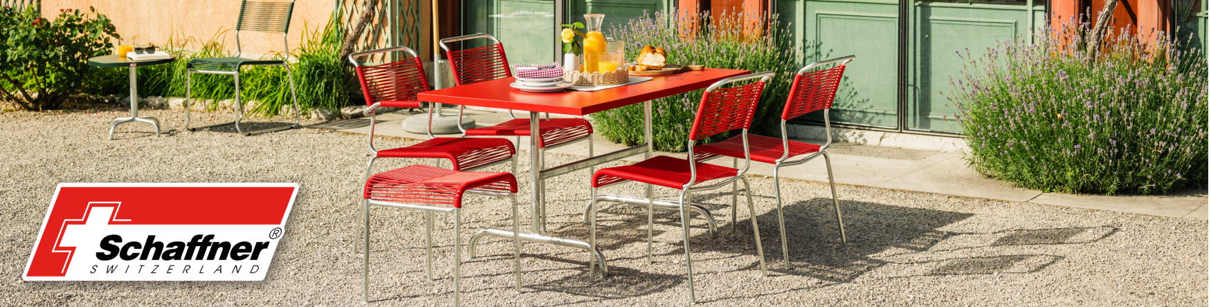 Schaffner Gartenmöbel Kollektion bei Disco Möbel Marbach - Swiss Made Design