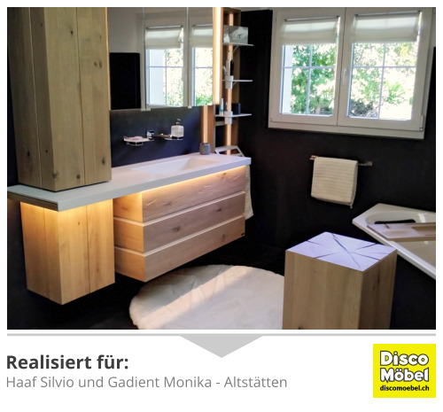 Badezimmer Einrichtung Holzoptik Marbach
