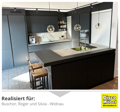 Moderner Küchenbau Referenz 1014