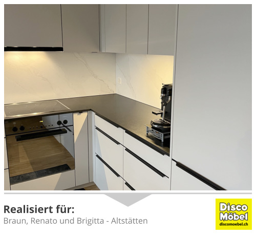 Moderner Küchenumbau Altstätten Referenz Braun