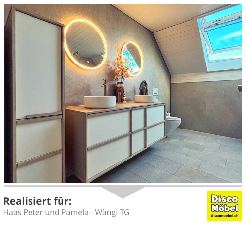 Badezimmer Referenz, Disco Möbel, Marbach