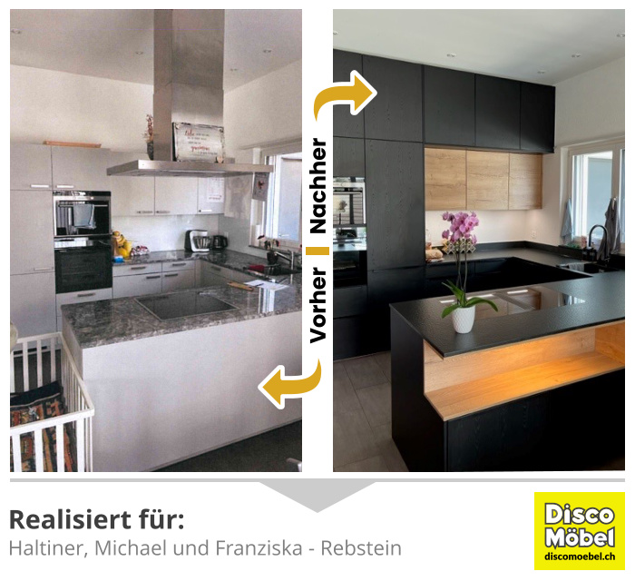 Küche Renovation Vorher Nachher 4