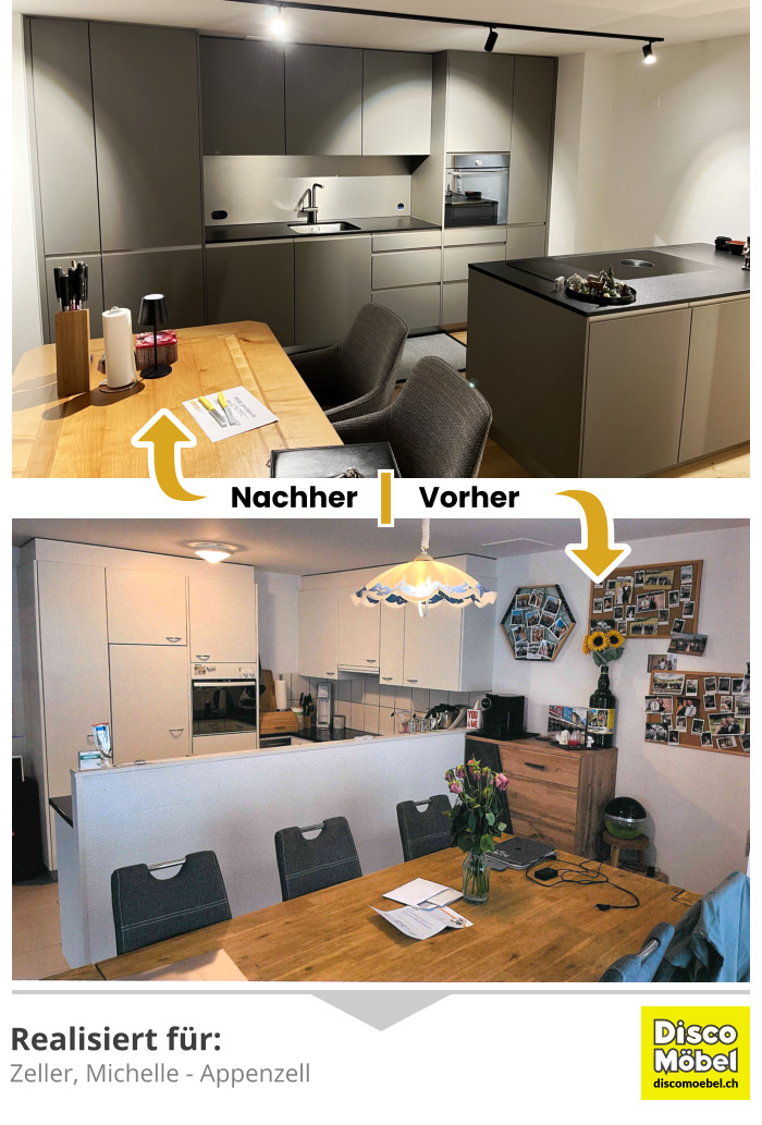 Vorher Nachher Küchenumbau Rheintal Projekt 7